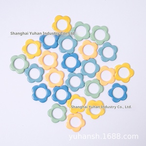 Marcadores de Punto Metálicos con Forma de Flor, Marcadores de Punto Coloridos con Bloqueo para Tejer a <span class=keywords><strong>Crochet</strong></span>, Juego de Contadores de Filas - Product Image 3