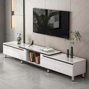 Mueble <span class=keywords><strong>de</strong></span> <span class=keywords><strong>TV</strong></span> Moderno y Lujoso <span class=keywords><strong>de</strong></span> Color Blanco, Mesa <span class=keywords><strong>de</strong></span> Centro, Mueble para Televisión y Soporte para <span class=keywords><strong>TV</strong></span>, Mueble <span class=keywords><strong>de</strong></span> <span class=keywords><strong>TV</strong></span> para Sala <span class=keywords><strong>de</strong></span> Estar - Product Image 2