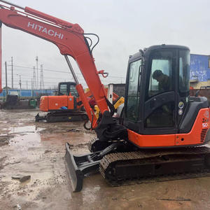 Mini-pelle Hitachi ZX50U d'occasion pour la petite construction et l'aménagement paysager 0.15-0.25m ³ Bucket - Product Image 1