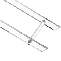 Plateau pliant en acrylique transparent table de service de cuisine sur mesure, fournitures de meubles de bureau d'accent