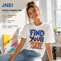 JNEI Retro Style Grafische T-shirt 100% Polyester Zonnebescherming 150gsm Performance Streetwear Kleding Leverancier