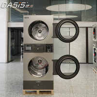 Popular 15/20kg tambor doble apilado secadora de ropa secadora comercial Máquina secadora para lavandería