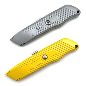 Couteau utilitaire rétractable couteau de toiture robuste lame coupeur de boîte de verrouillage pour usage industriel de bureau <span class=keywords><strong>à</strong></span> domicile - Product Image 2
