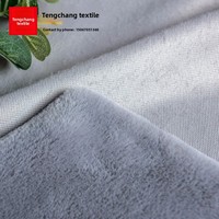 Tela de Franela de Conejo 100% Poliéster Personalizada, Tejido de Urdimbre Pesado Resistente a la Abrasión, Tela de Pelo Pequeño de 600g 8 Mao Mate para el Hogar