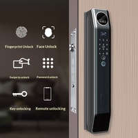 Cerradura Inteligente para Puerta Trudian Contact TD-F39HR con Reconocimiento Facial, Código, Wi-Fi, Aplicación Tuya, Cámara de 2MP, Tarjeta de Memoria, Nube, Recargable