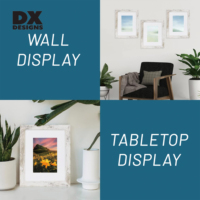 Bingkai Foto Kayu MDF Gaya Modern DX Designs 8x10 11x114 Inch A4 Desain Cetak UV, Dapat Diletakkan Sendiri dan Dipasang di Dinding untuk Penggunaan di Rumah