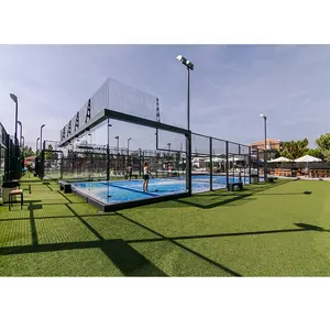 Pista de Pádel panorámica completa Tenis Hierba Panorámica Sport Paddle Gras