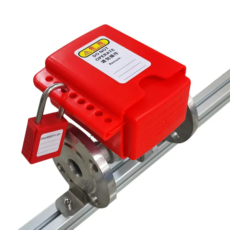 Elecpopular EP-V42 OEM Manufacturing Industrial Adjustable valve Lockout Device,for Flange ball valve lockout Plug valve lock