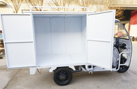 Tricycle électrique express avec caisse de chargement de 1,5 m à 1,6 m, moteur à aimant permanent de 1000 W, camion de livraison à 3 roues, logistique de livraison, capacité maximale de 450 kg