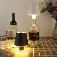 Lampe de table sans fil à capteur tactile OEM Nordic, rechargeable par USB, LED, impression numérique écologique, ambiance maison/café