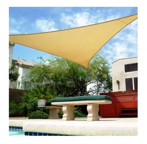 مظلة الشمس الخارجية مثلثة التخييم الفناء حمام السباحة الظل الواقي من الشمس مقاوم للماء مظلة الشمس المظلة شبكة المظلة للحديقة