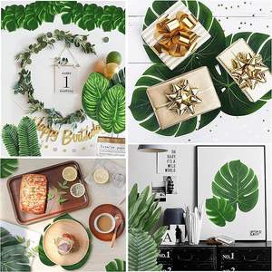 20 Pezzi di Foglie di Monstera Artificiali in Plastica, Decorazione Estiva Tropicale per Casa, Matrimoni e Feste Hawaiane - Product Image 5