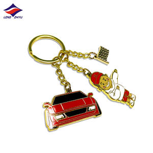 Longzhiyu 14 عاما الصين ميدالية مفاتيح معدنية صانع المهنية مخصص شعار الحيوان سلاسل المفاتيح المينا سلاسل المفاتيح - Product Image 5