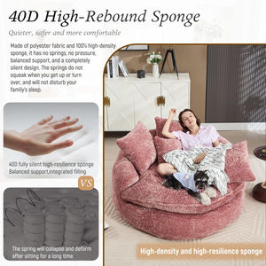 Contemporary Sectional <b>Sofa</b> Set <b>Sponge</b> Velvet Cover Villa Use Eco-Friendly Space Saving Vacuum Compressed Factory Direct China - Product Image 5