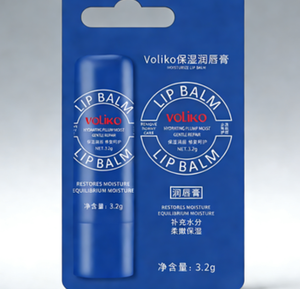 Baume à lèvres Voliko Little Blue Bottle pour femmes, hydratant et nourrissant, masque pour les lèvres pour réduire les ridules - Product Image 2