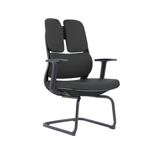 Silla de Oficina Ejecutiva Ergonómica y Contemporánea con Reposacabezas Fijo, Respaldo Segmentado, Asiento Acolchado y Base Giratoria - Product Image 3