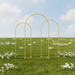 Arco de metal portátil para decoración de jardín, juego de soportes para arco de boda de 8-9 pies, estilo arco para eventos al aire libre - Product Image 2