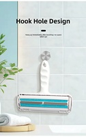 Rouleau anti-poils professionnel à éjection rapide pour chats et chiens, brosse de toilettage portable en ABS pour éliminer les poils lâches