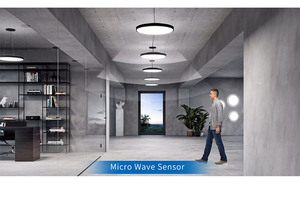 Toppo Tri màu tinh thể cảm biến trên off không thấm nước cảm biến chuyển động đèn Led nhôm ánh sáng trần ánh sáng cho cửa hàng quần áo - Product Image 5