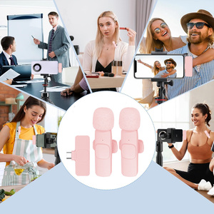 Draadloze microfoons Lavalier microfoon draadloos cho video-opname clip trên revers mic cho Youtube <span class=keywords><strong>Facebook</strong></span> tiktok vlog - Product Image 4