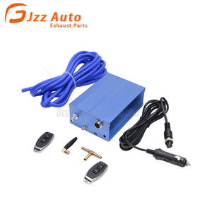 Universele uitlaatdemper met klep 76mm cutout 212x152mm behuizing roestvrij staal uitlaatdemper uitlaatklep 2 stuks dempers 1 stuks regelaar - Product Image 6