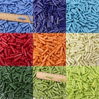 Suministro de Fábrica: Mini Tiras de Vidrio Reciclado de Colores Surtidos para Manualidades, Mosaicos y Decoración Hecha a Mano