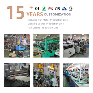 Thiết kế hiện đại CE ROHS ETL Quạt trần điện 5 tốc độ quạt 52 inch rắn gỗ thông minh quạt trần với Alexa - Product Image 6