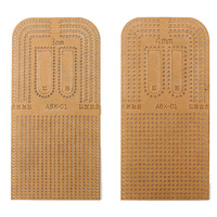 Règle à glissière en acrylique transparent, gabarit de perforation et de positionnement pour le calcul, pochoir pour la fabrication artisanale du cuir, outil de 3 mm à 4 mm