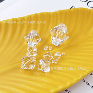 Cuentas acrílicas en forma de diamante de 22 mm, cuentas sueltas para la fabricación de joyas, material para pulseras y collares DIY - Product Image 3