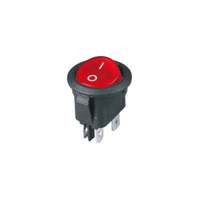 KCD1 Interrupteur à bascule rond 4 broches ON-OFF pour bateau avec indicateur LED