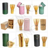 Chasen en bambou artisanal écologique de qualité alimentaire avec logo personnalisé pour la cérémonie du thé et le mélange du matcha