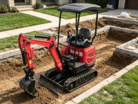 Excavator Crawler Hidrolik Mini Laidong 1,5 Ton Mesin QD Bersertifikasi EPA EURO5 Kapasitas Bucket 0,026m Garansi Motor 1 Tahun