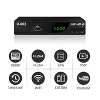 Décodeur numérique DVB-T2 168MM DVB-T Wifi Set-top Box Support FTA TV Récepteurs DVB T2 H.264 Set Top Box