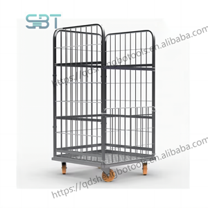 <span class=keywords><strong>Cage</strong></span> à rouleau en acier de grande capacité avec roulettes Stockage pliable Construction Ferme Restaurant Détail Hôtels Magasin d'alimentation Nouveau Utilisé - Product Image 3