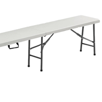 Banc de 6 pieds plié en deux
