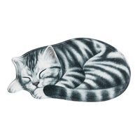 Meow mignon tapis de bain personnalisé en forme de chat tapis doux confortable entrée paillasson enfants salle de bain tapis
