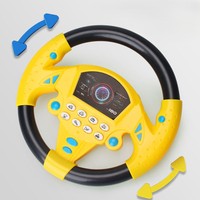 Juguetes Educativos para la Primera Infancia, Simulación Musical de Conducción con Ventosa, Volante Eléctrico para Niños
