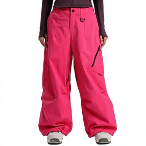 Pantalones de Nieve para Hombre, Talla Grande, Resistentes al Agua, Pantalones de Esquí de Invierno, Rodillas Articuladas, Aberturas Ajustables en las Piernas, Cierre de Cremallera - Product Image 1