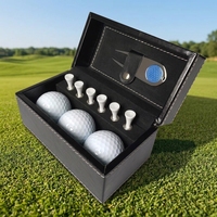Kit complet d'accessoires de golf en gros personnalisé en usine coffret cadeau de golf balle Tee outil de divot coffrets cadeaux de balles de golf