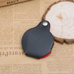 Bijia กระเป๋าหนังแบบพับได้แว่นขยายแบบพกพาสำหรับผู้สูงอายุ5X อ่านหนังสือขนาดเล็กกระเป๋าหนังแว่นขยาย - Product Image 4