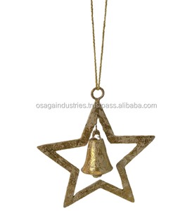 NEW METAL LATEST DESIGN 2 WIRE CHRISTMAS HANGING STAR ORNAMENT HOT SELLING CHRISTMAS <b>TREE</b> DECORATION ORNAMENT STAR - Product Image 6