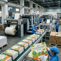 Caja de Papel Ecológica para Comida Rápida XJY, Impresión de Cajas con MOQ Bajo, Empaque de Funda para Comida Rápida