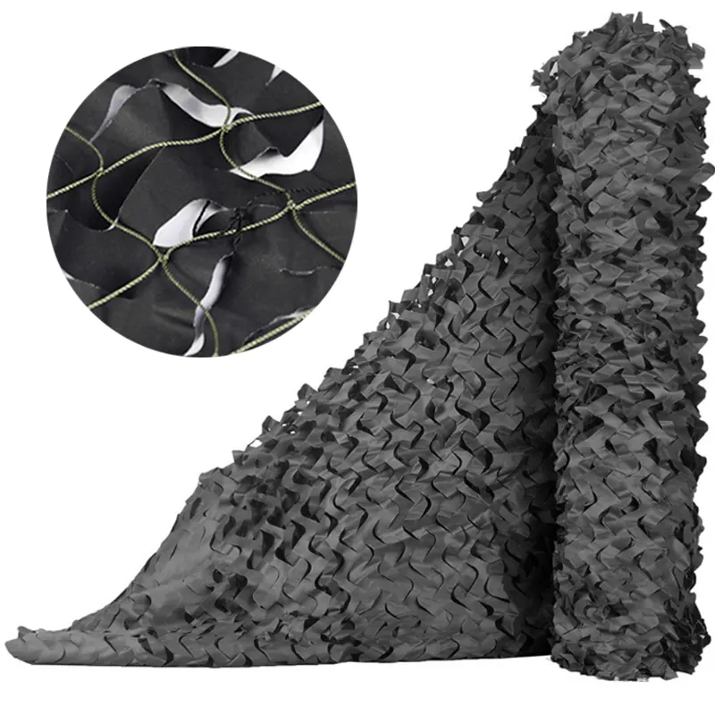 3x4m Black Anti Aerial Camouflage Net Shading Net Outdoor Sun Protection Cover Indoor Decoration Net