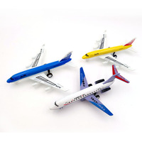 Vente chaude, logo personnalisé, souvenir, 1:64, cadeau promotionnel, avion miniature en métal à tirer en arrière, modèle d'avion en métal moulé sous pression, jouet