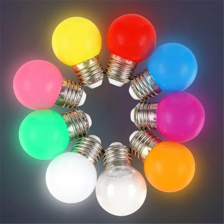 Lampadina a Led colorata E27 Point Light 0.5W 1W 1.5W 2W Mini luci a Led E27 B22 lampada a Led lampadina Rgb