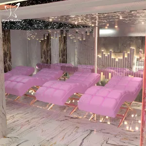 Kingshadow lussuoso salone rosa massaggio di bellezza viso Spa tavolo curvo letto