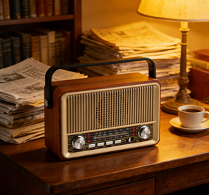 AM/FM/SW 3 Bantlı USB/TF <span class=keywords><strong>MP3</strong></span> Çalar AUX Girişli DC 5V Lityum Pilli Bluetooth Özellikli - Product Image 2