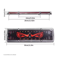 Feu arrière de camion Devil's Eye avec clignotant LED, feux de stop, de frein, de stationnement et de recul pour voiture, pick-up, remorque, camionnette, 12V 24V
