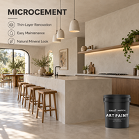Peinture murale micro-ciment magique de qualité industrielle, moderne et résistante à la moisissure, pour surfaces murales et de sol intérieures et extérieures