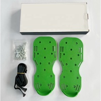 Herramientas de construcción fáciles de usar, zapatos con pinchos, color verde para pisos de epoxi con pinchos cortos